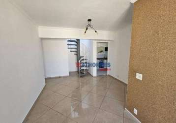 Cobertura com 3 dormitórios, 137 m² - venda por r$ 738.000,00 ou aluguel por r$ 4.882,75/mês - jardim das vertentes - são paulo/sp