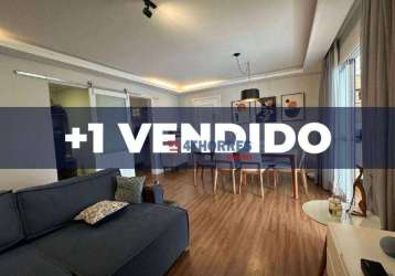 Apartamento com 3 dormitórios à venda, 105 m² por r$ 1.280.000,00 - jardim das vertentes - são paulo/sp