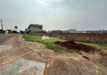 Terreno esquina para venda loteamento soberano, jardim são francisco, toledo-pr