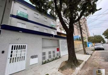 Apartamento 02 dormitórios novo à venda próximo clube aramaçã - santo andré/sp.