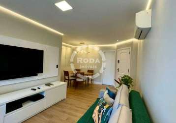 Comprar apartamento de 2 quartos e lazer no bairro do gonzaga em santos