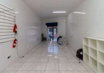 Excelente ponto comercial com  loja  bem  localizada  vila olímpia,  80 m² a.u., com portão de entrada, tres  salas , 1  banheiro. ref: 18.740