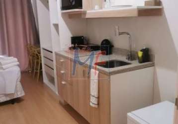 Apartamento studio com 23 m² todo mobiliado condomínio com área de lazer, portaria 24 horas. localizado na sé. ref: 11.629