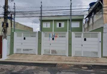 Lindo sobrado no bairro jardim ponte rasa, de 67 m²a.u.,  com 2 quartos, sala, cozinha, banheiro social, lavabo, quintal, 2 vagas. ref: 15.817