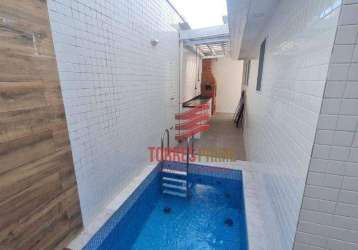 Casa com 3 dormitórios à venda, 117 m² por r$ 1.150.000,00 - aparecida - santos/sp