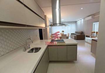 Apartamento com 2 dormitórios para alugar, 106 m² por r$ 10.500,02/mês - aparecida - santos/sp