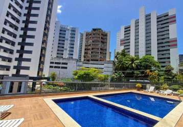 Apartamento com 3 dormitórios, 1 suíte para alugar, 132 m² por r$ 5.458/mês - caminho das árvores - salvador/ba