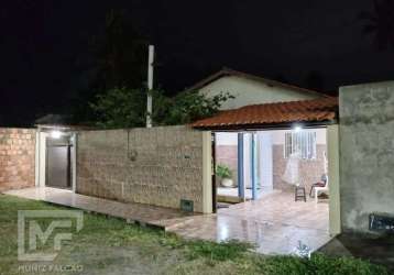 Casa nascente com três quartos, terreno 12,4x22m, barra nova, marechal