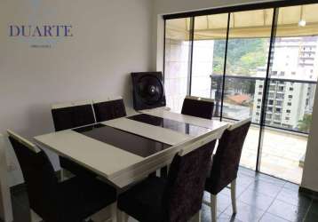 Cobertura com 3 dormitórios à venda, 180 m² por r$ 550.000,00 - tombo - guarujá/sp