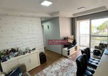 Apartamento com 2 dormitórios à venda, 52 m² por r$ 329.000,00 - ponte grande - guarulhos/sp