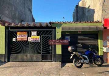 Vendo casa térrea, ótimo localização, próximo a comércios e linhas de ônibus para todo lugar, são 3 dormitórios, 1 suíte, sala, cozinha, wc, garagem c