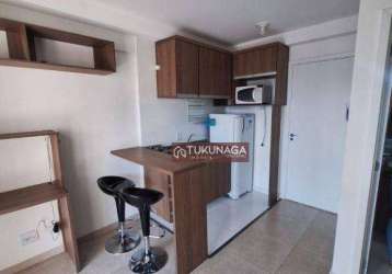 Studio com 1 dormitório para alugar, 28 m² por r$ 2.314,00/mês - vila miriam - guarulhos/sp