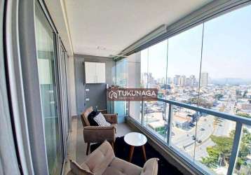 Studio mobiliado helbor patteo bosque maia com 1 dormitório para alugar, 39 m² por r$ 4.170/mês - vila lanzara - guarulhos/sp