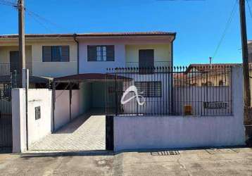 Sobrado de frente para rua à venda, com 3 quartos sendo 1 suíte, no bairro guabirotuba, curitiba/pr