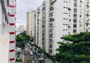 Venda apartamento são vicente  sp - mar doce lar apartamento com 3 dormitórios a poucos metros  da praia do itararé e milionários, em são vicente-sp