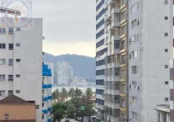 Venda apartamento santos sp -  mar doce lar com varanda (sacada) de frente para a rua a apenas 1 quadra (150m) da praia de josé menino.