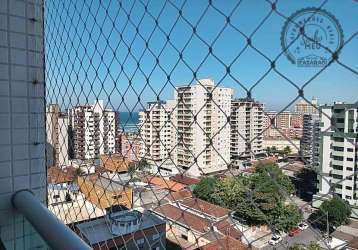 Apartamento com 2 dormitórios à venda, 81 m² por r$ 485.000,00 - tupi - praia grande/sp