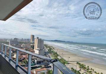 Apartamento com 3 dormitórios à venda, 110 m² por r$ 1.000.000,00 - maracanã - praia grande/sp