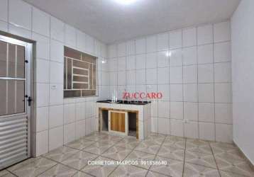 Casa com 1 dormitório para alugar, 70 m² por r$ 1.400,00/mês - jardim bom clima - guarulhos/sp