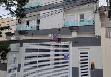 Cobertura com 2 dormitórios à venda, 90 m² por r$ 580.000,00 - campestre - santo andré/sp