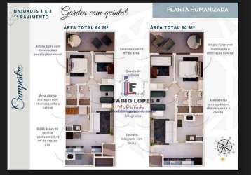 Apartamento garden - a venda - bairro campestre - santo  andre sp - entrega fev/*2025