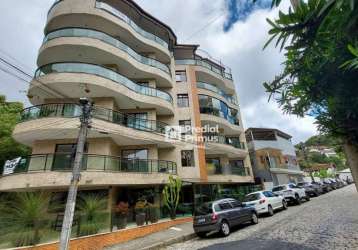 Apartamento com localização privilegiada, com 2 dormitórios à venda, 126 m² por r$ 750.000 - braunes - nova friburgo/rj