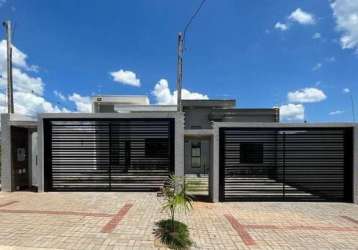 Casa para venda em cascavel, veredas, 3 dormitórios, 1 suíte, 2 banheiros, 2 vagas