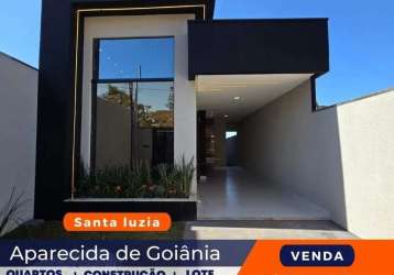 Incrivel casa 3/4 c suite com area gourmet no santa luzia