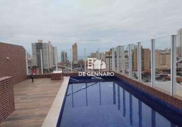 Apartamento com 2 dormitórios à venda, 76 m² por r$ 800.000,00 - boqueirão - praia grande/sp