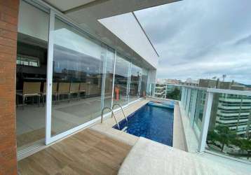 Cobertura com 4 dormitórios à venda, 255 m² por r$ 10.600.000,00 - riviera módulo 8 - bertioga/sp