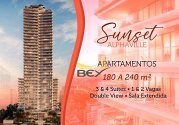 Apartamento 3 dormitórios 3 suítes 186 m² alphaville barueri sp