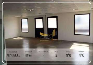 Sala comercial 2 vagas 126 m² alphaville barueri sp