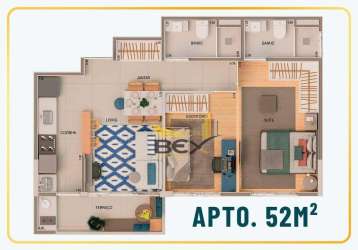 Apartamento com 2 dormitórios à venda, 45 m²  no bethaville em barueri sp