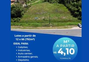 Terreno para alugar, 792 m² por r$ 3.100,00/mês - barra do saí - itapoá/sc