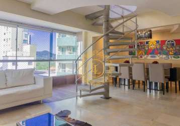 Cobertura duplex mobiliada com 5 dormitórios à venda, 192 m² - centro - balneário camboriú/sc