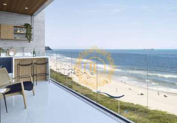 Apartamento frente mar com 4 suítes à venda, 226 m² na praia brava - itajaí/sc