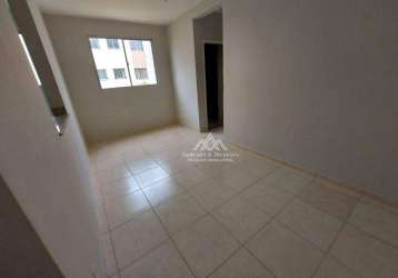 Apartamento com 2 dormitórios à venda, 46 m² por r$ 165.000,00 - residencial jequitibá - ribeirão preto/sp