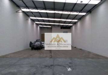 Salão para alugar, 600 m² - jardim zara - ribeirão preto/sp