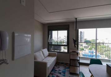 Apartamento com 1 quarto para alugar na avenida adolfo pinheiro, --, santo amaro, são paulo, 37 m2 por r$ 3.500