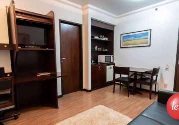 Apartamento com 1 quarto para alugar na al. dos anapurus, --, moema, são paulo, 33 m2 por r$ 6.000