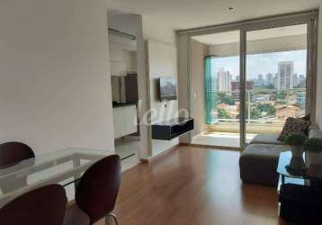 Apartamento com 1 quarto para alugar na rua castilho, --, brooklin, são paulo, 45 m2 por r$ 4.500
