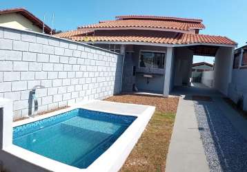 Casa nova com piscina a venda em itanhaém - litoral sul de sp .