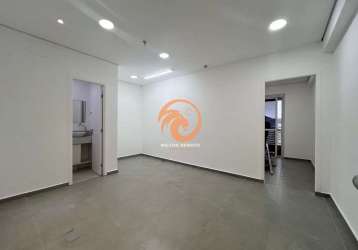 Sala comercial reformada no the blue office em santos-sp