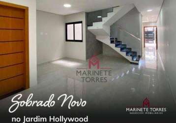 Sobrado com 4 dormitórios à venda, 166 m² por r$ 1.280.000,00 - jardim hollywood - são bernardo do campo/sp