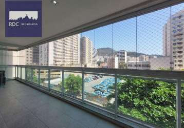 Apartamento com 3 dormitórios, 108 m² - venda por r$ 1.650.000 ou aluguel por r$ 6.000/mês - botafogo - rio de janeiro/rj