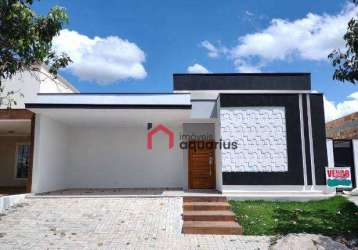 Casa com 3 dormitórios, 160 m² - venda por r$ 1.150.000,00 ou aluguel por r$ 5.895,00/mês - condomínio terras do vale - caçapava/sp