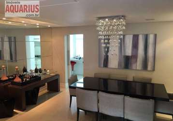 Cobertura com 4 dormitórios à venda, 254 m² por r$ 2.590.000,00 - jardim aquarius - são josé dos campos/sp