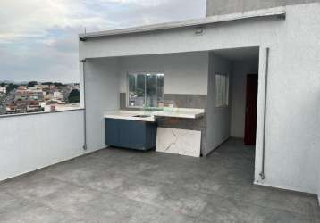 Linda cobertura | 2 dorm | suíte c/ sacada | terraço/espaço gourmet | 1 vaga - 97 mts - a venda e locação - 8 min. centro - vila guarani - mauá/sp.