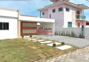 Casa em condomínio fechado com 3 quartos à venda na rua antônio vieira sobrinho, centro, maricá, 150 m2 por r$ 600.000