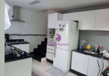 Apartamento duplex com 4 dormitórios à venda, 224 m² por r$ 830.000,00 - jardim stetel - santo andré/sp